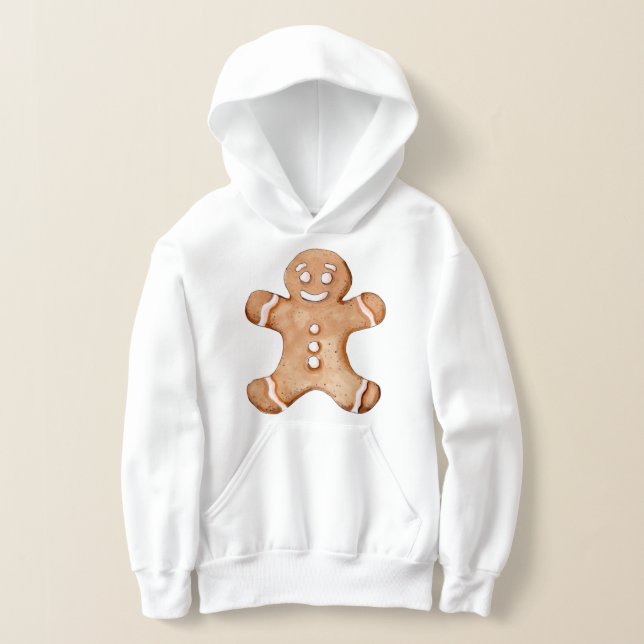 Sweat - shirt à capuche de pain d'épices (Poser)