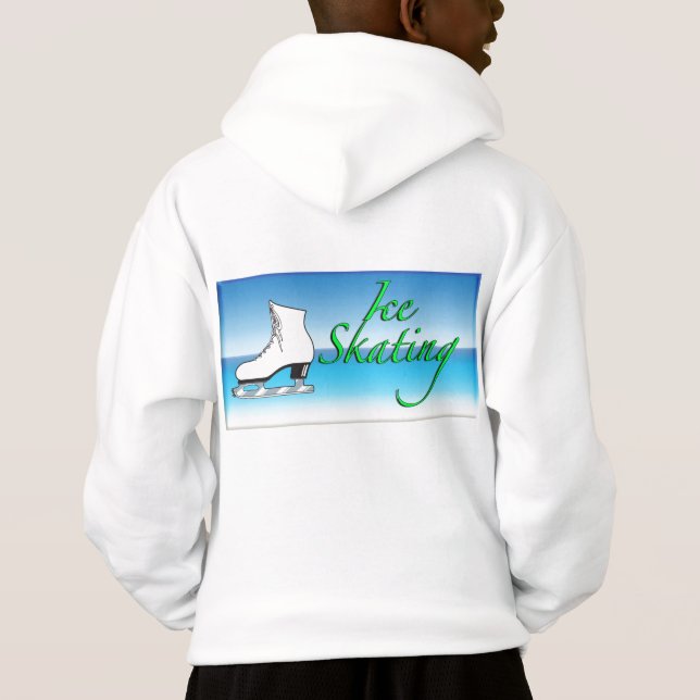 Sweat - shirt à capuche de patinage sur glace (Dos)