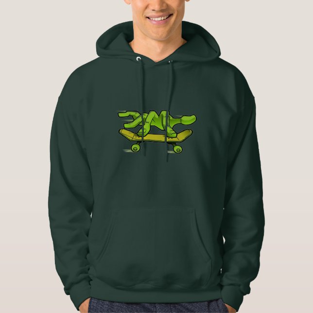 Sweat - shirt à capuche de patinage sur pieds (Devant)