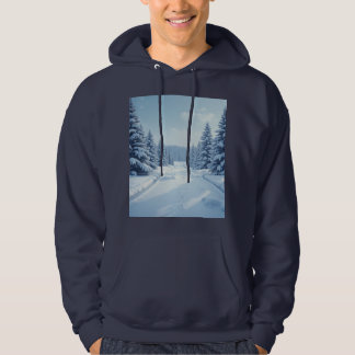 Sweat - shirt à capuche de paysage empilé après la