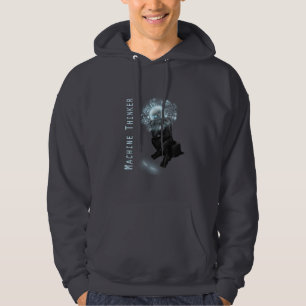 Sweat - shirt à capuche de penseur de machine