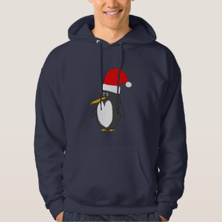 Sweat - shirt à capuche de pingouin de Père Noël