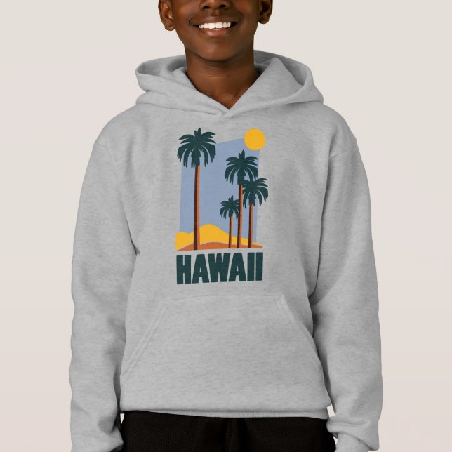 Sweat - shirt à capuche de plage Hawaii (Devant)