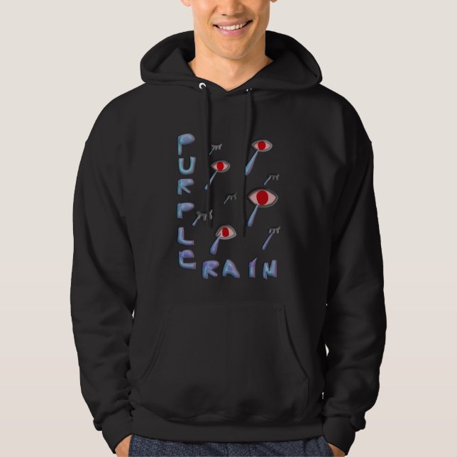 Sweat - shirt à capuche de pluie de larmes (Devant)