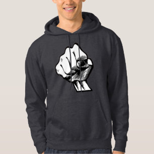 Sweat - shirt à capuche de poing cliné