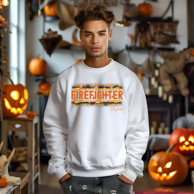 Sweat - shirt à capuche de pompier d'Halloween ave (Créateur téléchargé)