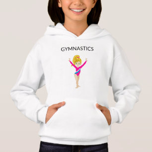 Sweat - shirt à capuche de pull de fille de gymnas