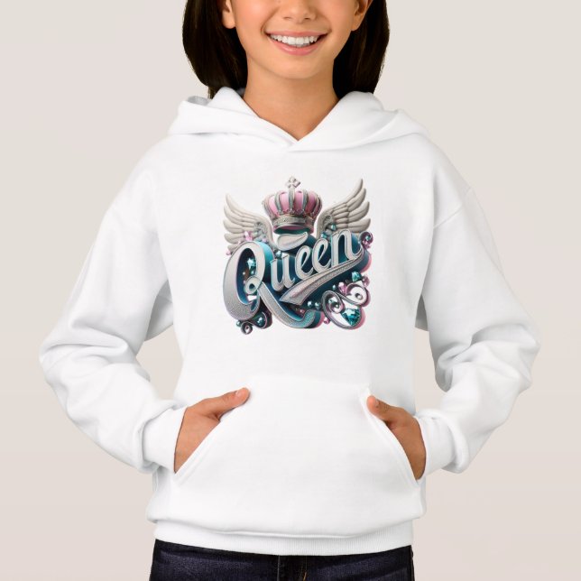 sweat - shirt à capuche de pull de fille quand eff (Devant)