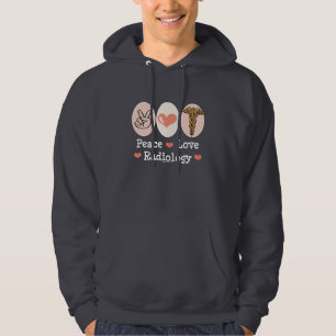 Sweat - shirt à capuche de radiologie d'amour de