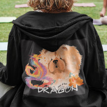 Sweat - shirt à capuche de reprise CHOW art devant