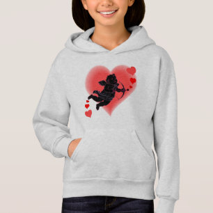 Sweat - shirt à capuche de Saint Valentin rose cu