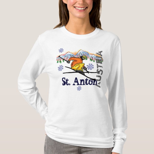 Sweat - shirt à capuche de ski d'Anton Autriche de (Devant)