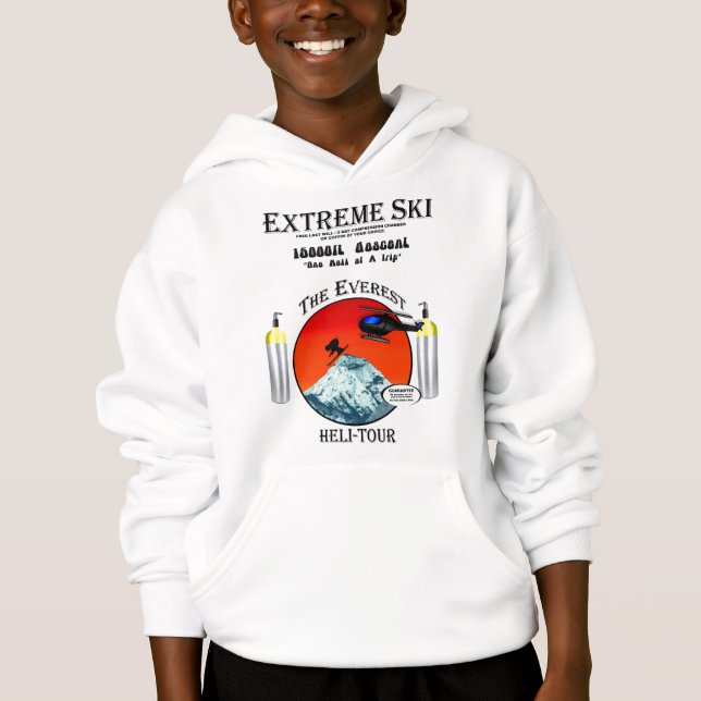 Sweat - shirt à capuche de ski de skieurs extrêmes (Devant)