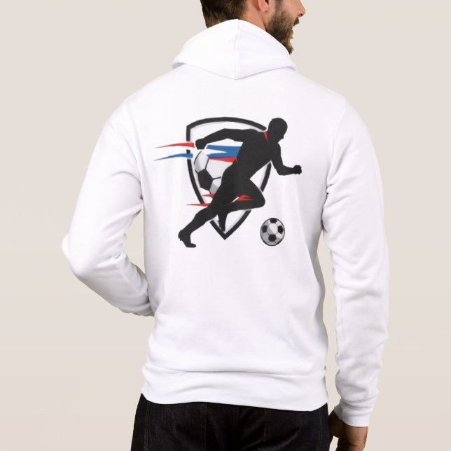 Sweat - shirt à capuche de soccer personnalisé | F (Dos)