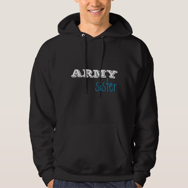 Sweat - shirt à capuche de soeur d'armée (Devant)