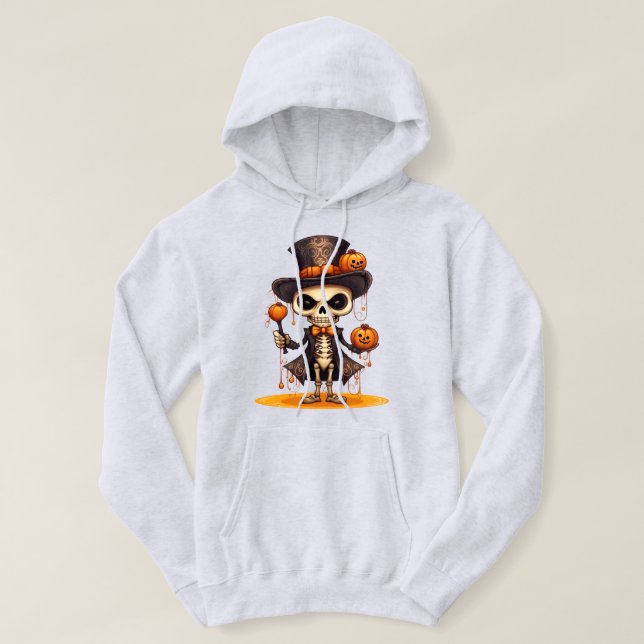 Sweat - shirt à capuche de squelette Steampunk (Design devant)