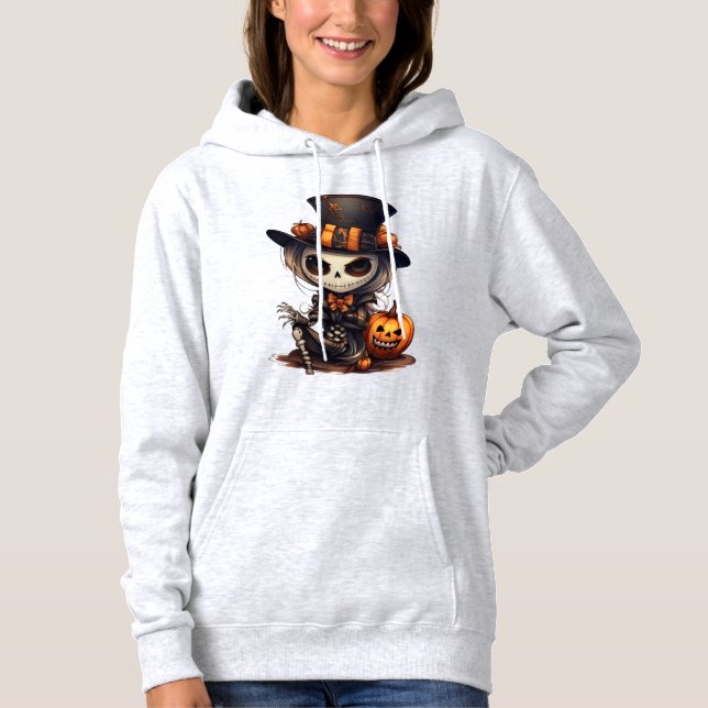 Sweat - shirt à capuche de squelette Steampunk (Devant)