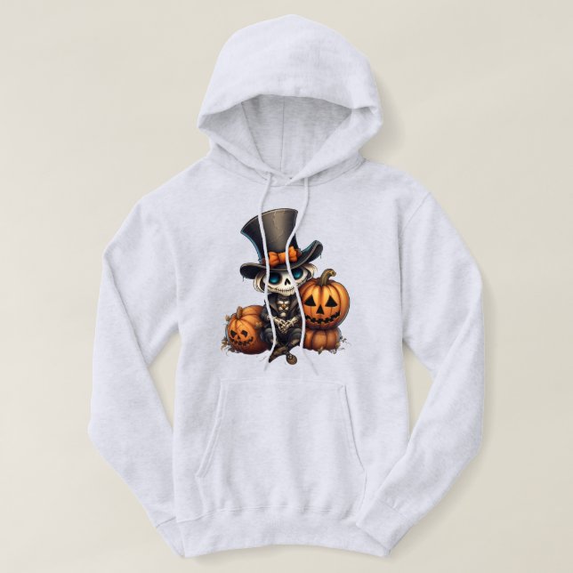 Sweat - shirt à capuche de squelette Steampunk (Design devant)