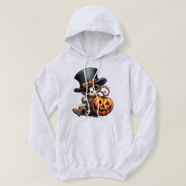 Sweat - shirt à capuche de squelette Steampunk (Design devant)