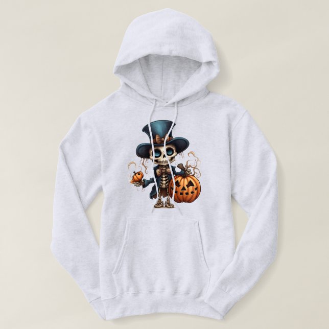 Sweat - shirt à capuche de squelette Steampunk (Design devant)