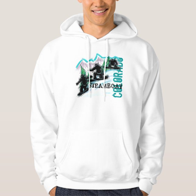 Sweat - shirt à capuche de surf des neiges de (Devant)