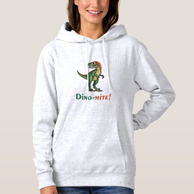 Sweat - shirt à capuche de T-shirt Dino mite desig (Devant)