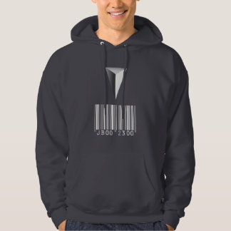 Sweat - shirt à capuche de tatouage de code barres