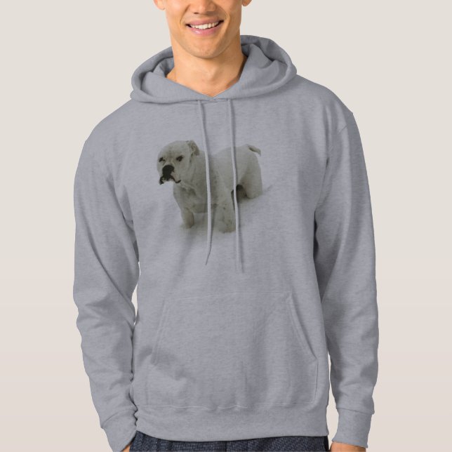 Sweat - shirt à capuche de Taureau de neige (Devant)