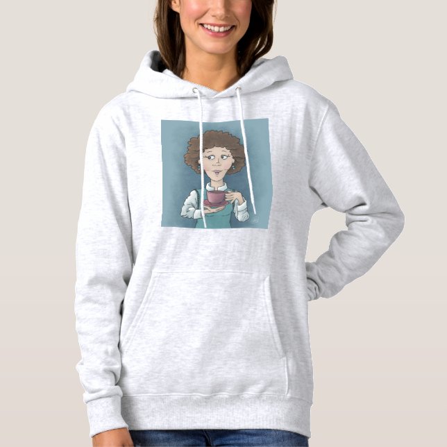 Sweat - shirt à capuche de thé à boire (Devant)