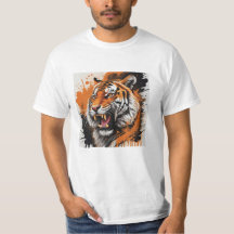Sweat - shirt à capuche de tigre en ruée