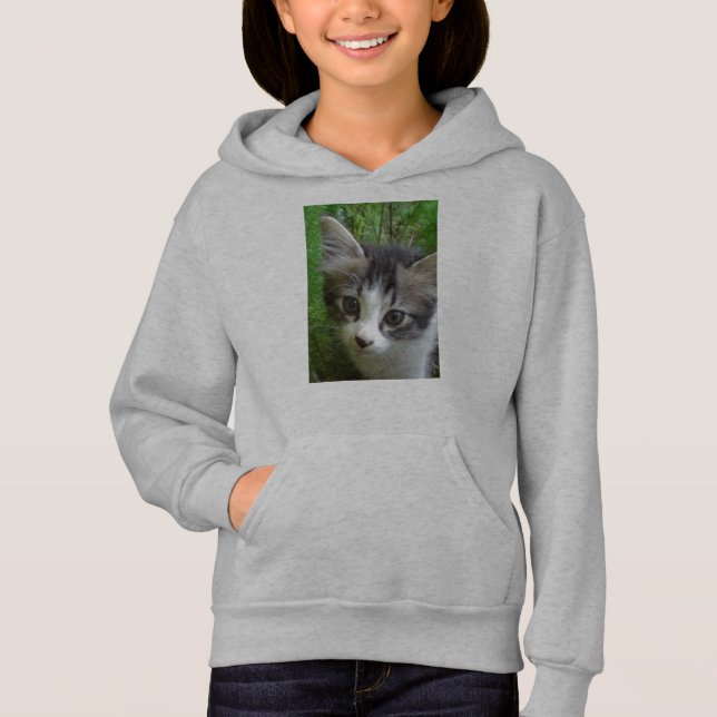Sweat - shirt à capuche de transfert de chats (Devant)