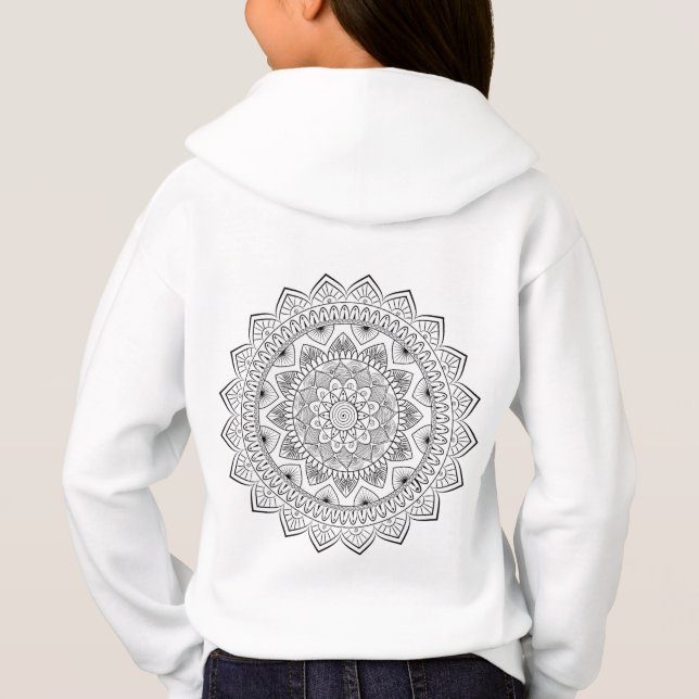 Sweat - shirt à capuche de transfert pour enfants (Dos)