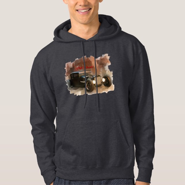 Sweat - shirt à capuche de vieille école (Devant)