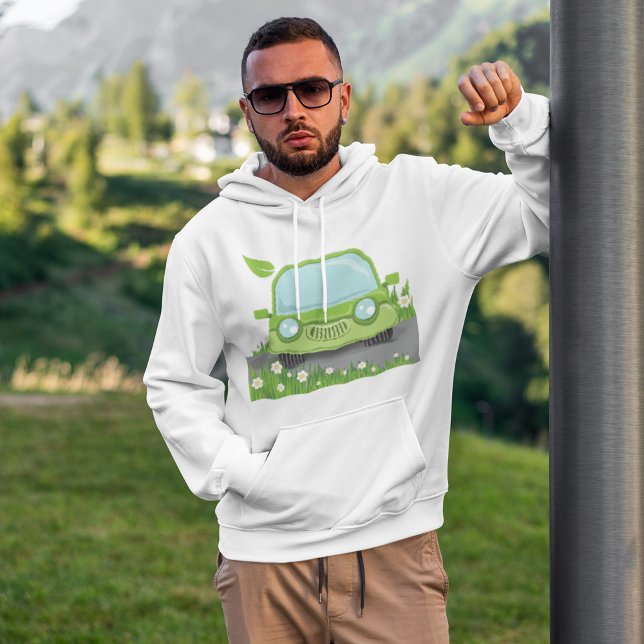 Sweat - shirt à capuche de voiture vert (Créateur téléchargé)