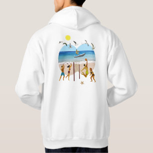 Sweat - shirt à capuche de volleyball de plage