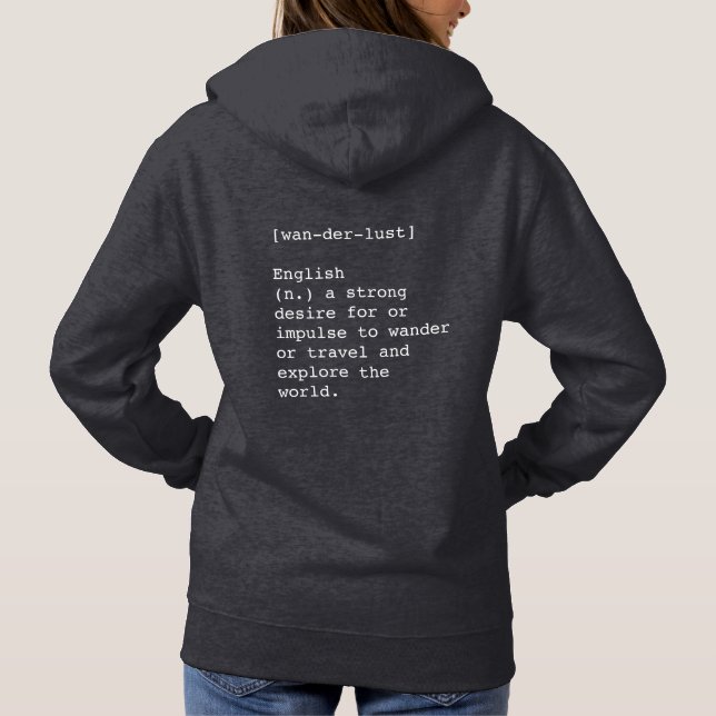 Sweat - shirt à capuche de Wanderlust (Dos)