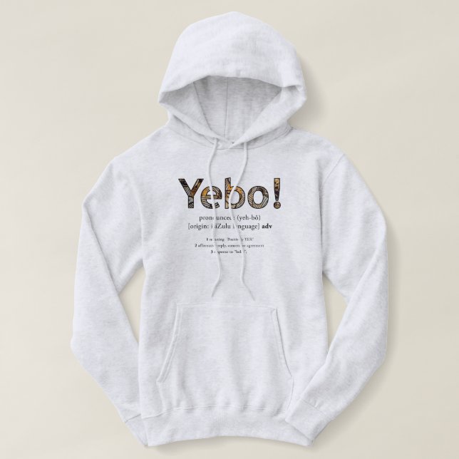Sweat - shirt à capuche de "Yebo" (Design devant)