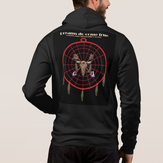 Sweat - shirt à capuche De Zip Par James Michael M (Dos)