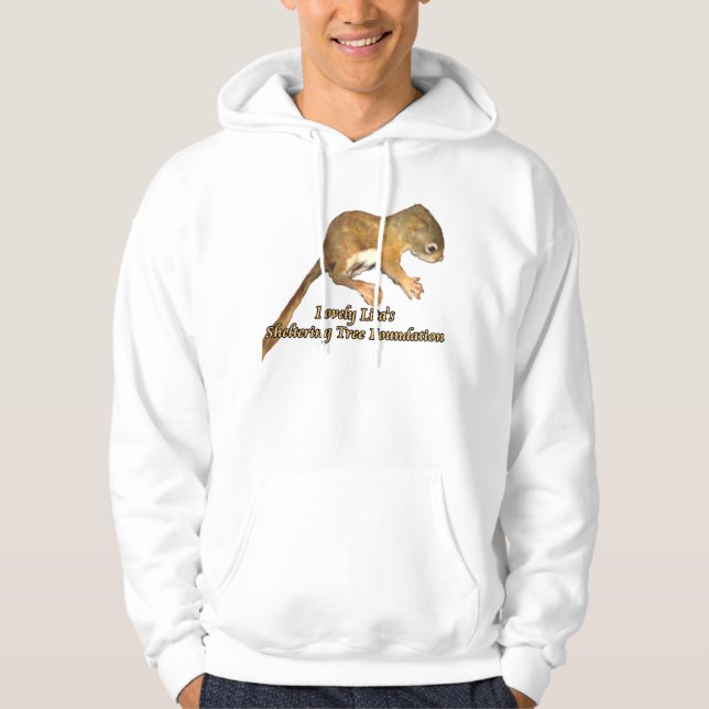 Sweat - shirt à capuche d'écureuil du bébé de beau (Devant)