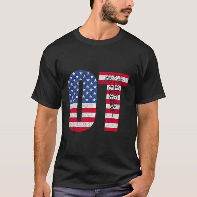 Sweat - shirt à capuche d'ergothérapeute Usa Drape (Devant)