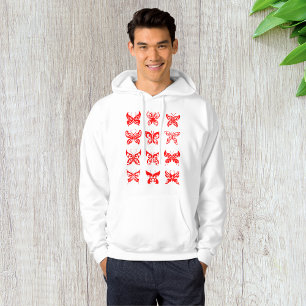 Sweat - shirt à capuche des papillons rouges