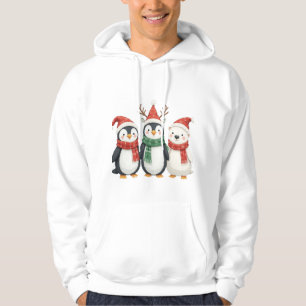 Sweat - shirt à capuche design de pingouins mignon