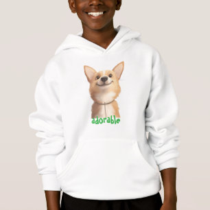 Sweat - shirt à capuche d'illustration de chien ad