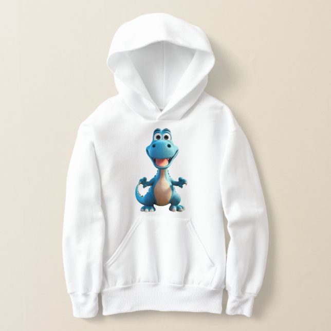 Sweat - shirt à capuche Dinosaure mignon de la fil (Poser)