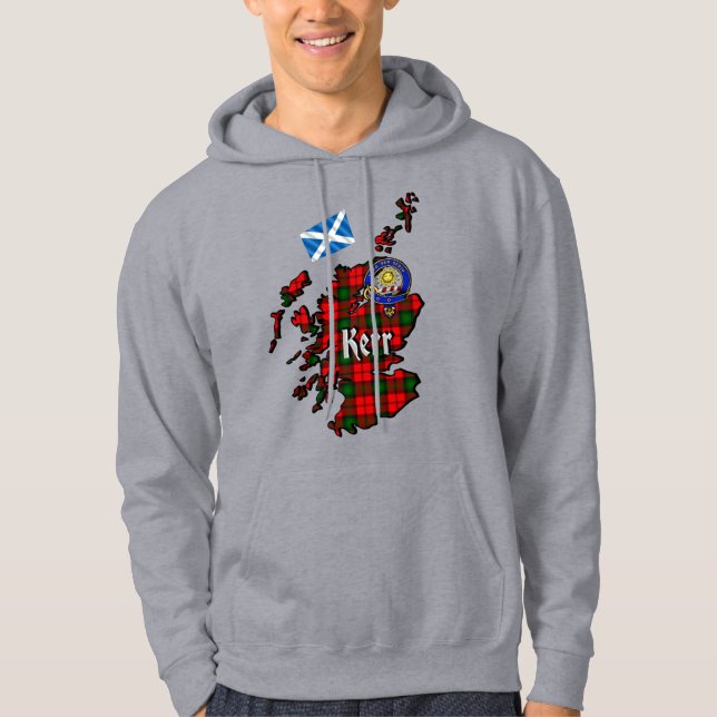 Sweat - shirt à capuche d'insigne Kerr Clan (Devant)