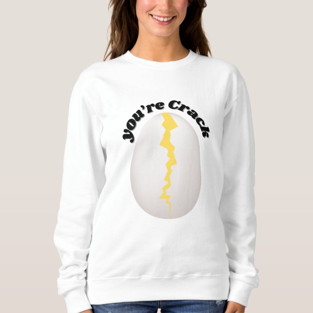 Sweat - shirt à capuche d'oeufs craqués - Graphiqu (Devant)
