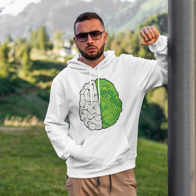 Sweat - shirt à capuche du cerveau de carte mère (Créateur téléchargé)