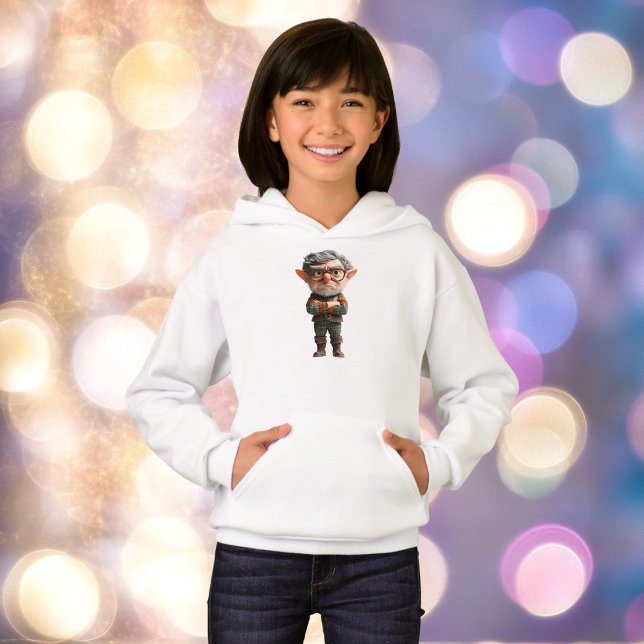 Sweat - shirt à capuche du chef Noël Elf Girl (Créateur téléchargé)