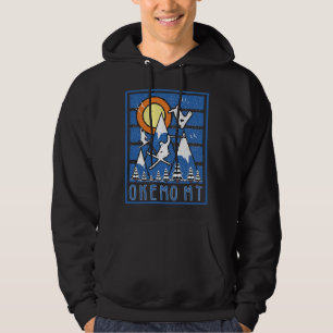 Sweat - shirt à capuche du coucher de soleil Retro