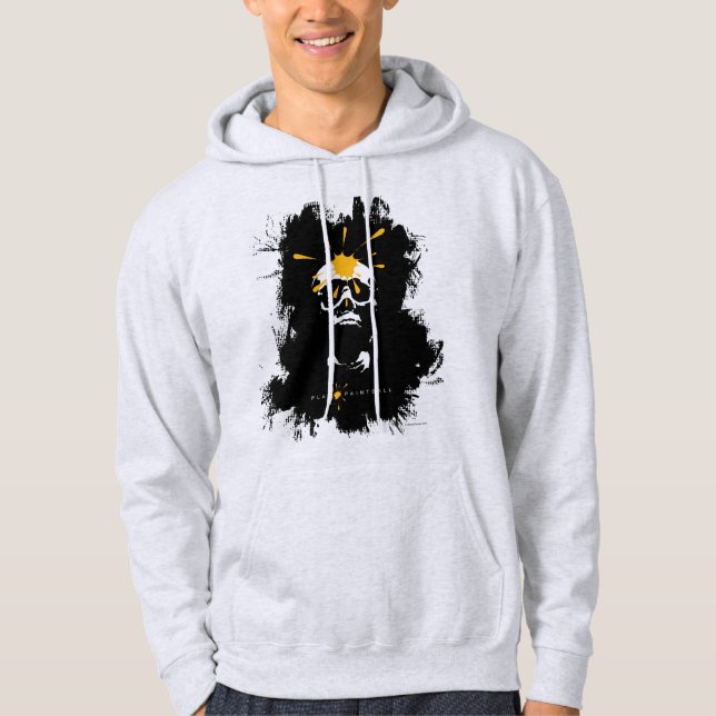 Sweat - shirt à capuche du crâne de balle à dessin (Devant)